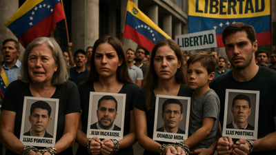Families Chain Themselves in Desperate Protest as Venezuela's Amnesty Law Stalls Despite Government Promises
