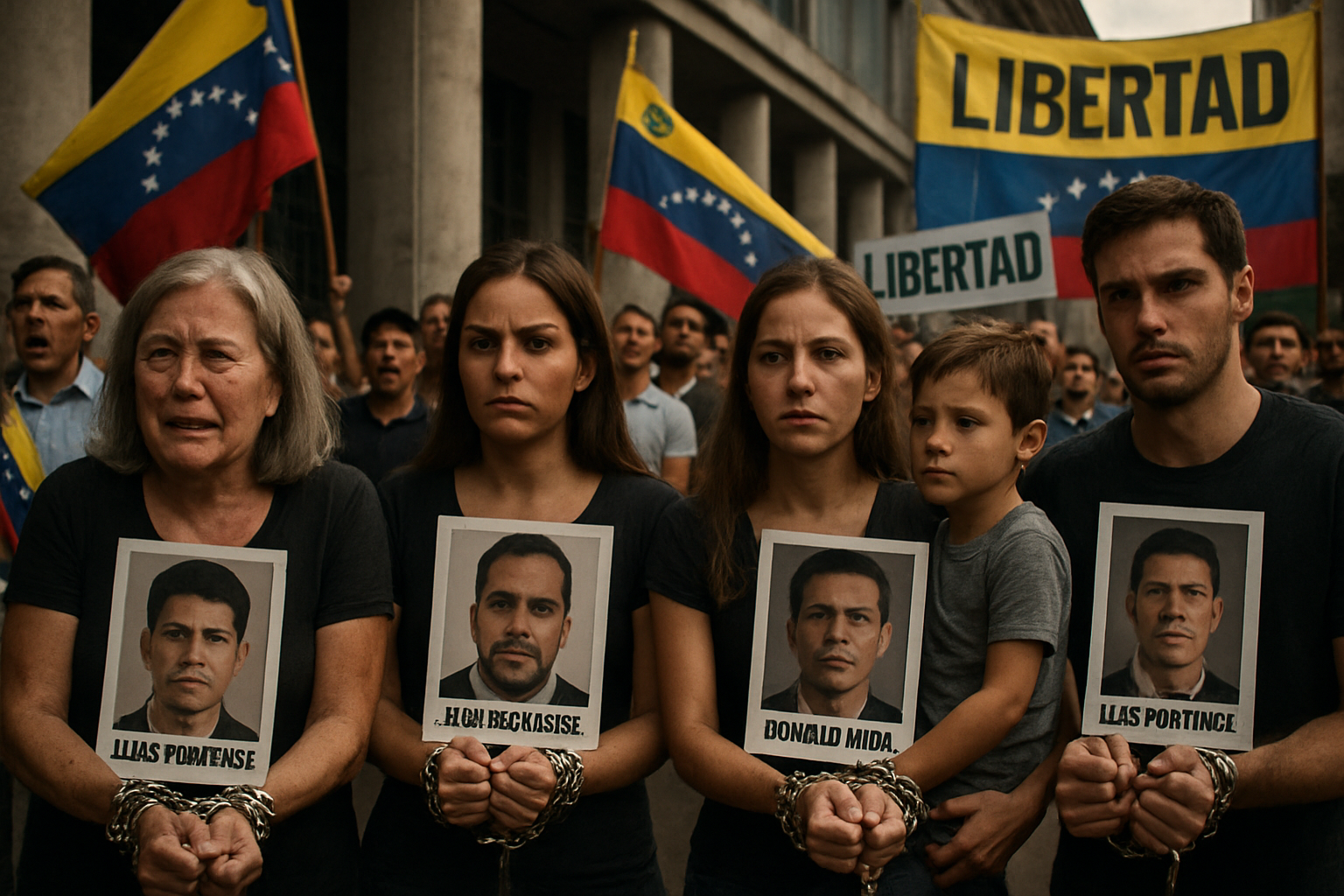 Families Chain Themselves in Desperate Protest as Venezuela's Amnesty Law Stalls Despite Government Promises