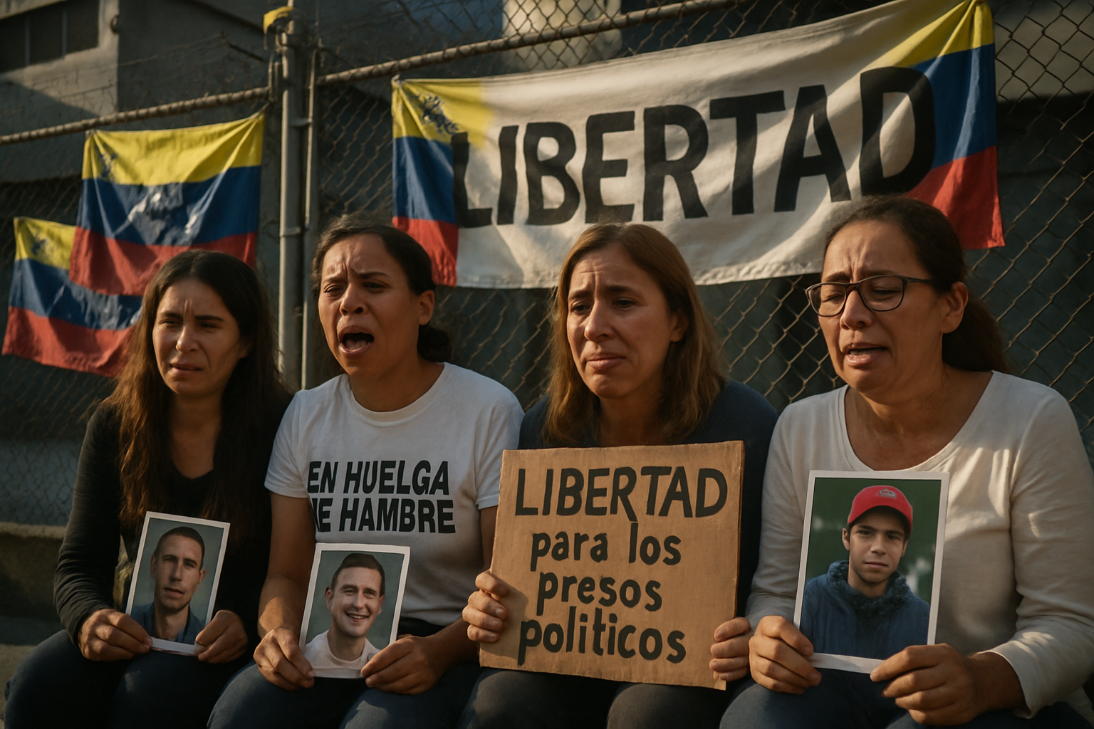Venezuela Opposition Families Complete 72 Hours in Desperate Hunger Strike for Political Prisoners