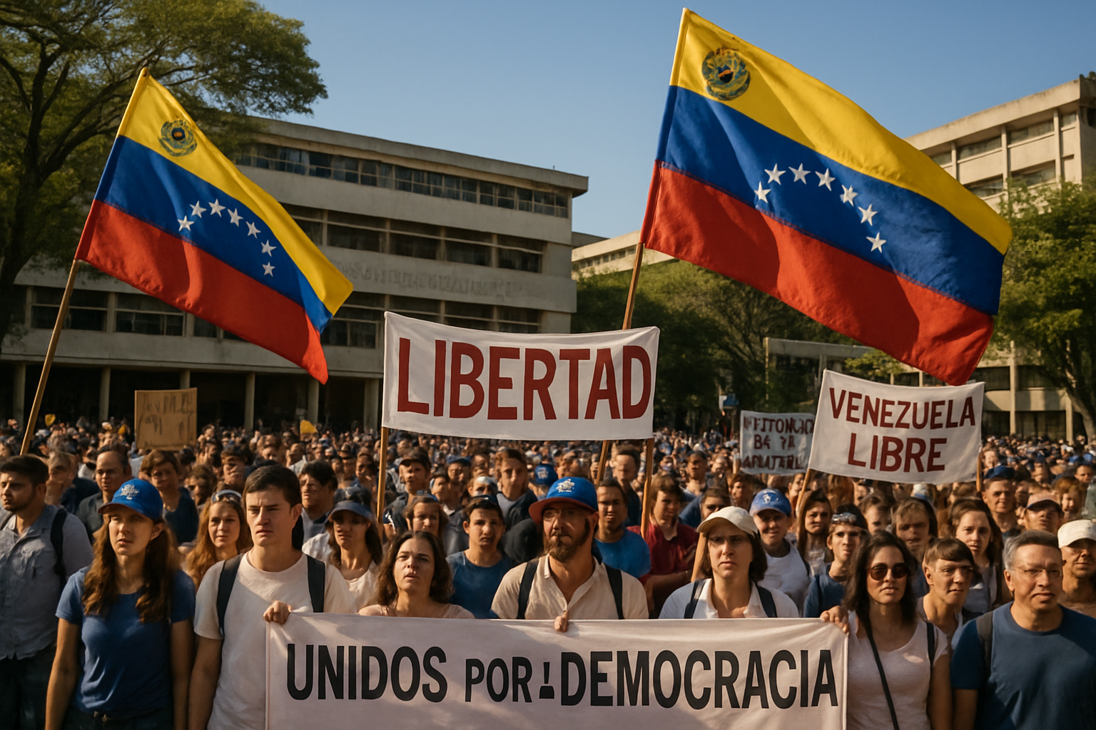 Venezuela Opposition Rallies for Freedom as Amnesty Law Debate Stalls in Parliament