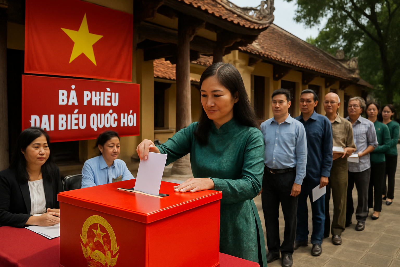 Vietnam Holds Parliamentary Elections with 93% Communist Party Candidates as Top Leaders Cast Ballots