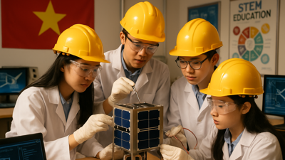Vietnam's Rising Tech Stars: High School Students Design Groundbreaking Turbulence-Detection Satellite