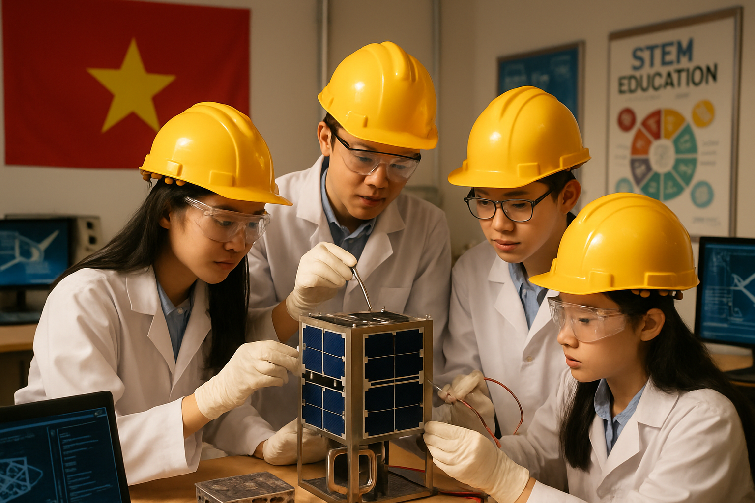 Vietnam's Rising Tech Stars: High School Students Design Groundbreaking Turbulence-Detection Satellite