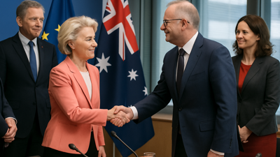 Von der Leyen Arrives in Australia to Revive Stalled EU Trade Negotiations Amid Global Diversification Push