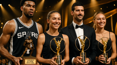 Wembanyama Makes NBA History with Unanimous Defensive Award as Alcaraz and Sabalenka Claim World's Best Athlete Honors