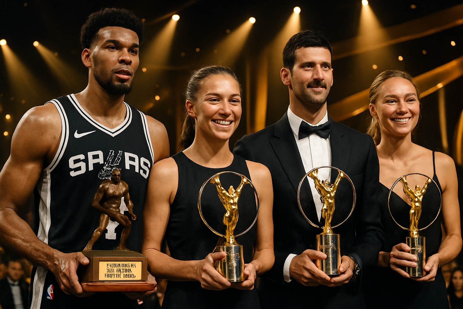 Wembanyama Makes NBA History with Unanimous Defensive Award as Alcaraz and Sabalenka Claim World's Best Athlete Honors