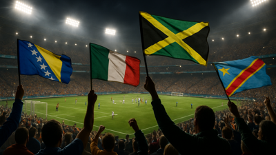 Historic World Cup Qualifiers Reach Climax: Bosnia vs Italy, DR Congo vs Jamaica Set for March 31 Showdown