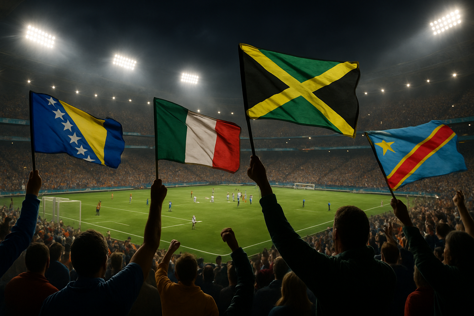 Historic World Cup Qualifiers Reach Climax: Bosnia vs Italy, DR Congo vs Jamaica Set for March 31 Showdown