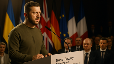 Zelensky Intensifies Diplomatic Offensive at Munich Security Conference Ahead of Geneva Peace Talks