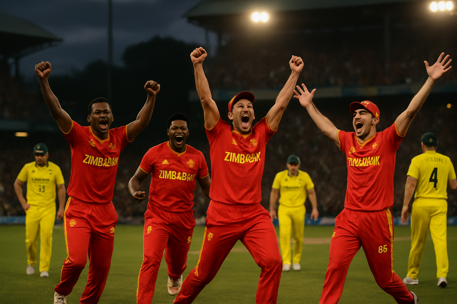 Zimbabwe Delivers Historic T20 World Cup Upset, Defeats Australia by 23 Runs in Colombo Thriller